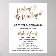 Dourado sinal de ordem cronológica do casamento de