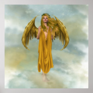 Poster Dourado Sky Angel