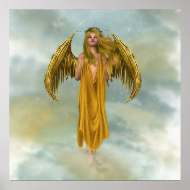 Poster Dourado Sky Angel (Frente)
