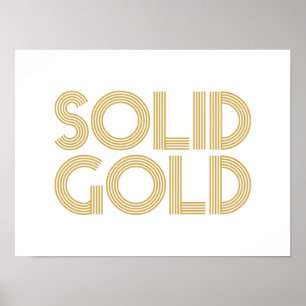 POSTER DOURADO SÓLIDO