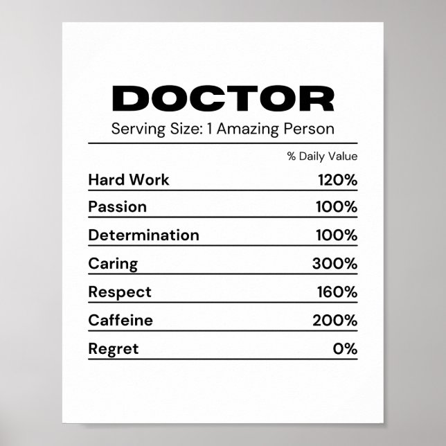 Poster Doutor Apaixonado Determinado Trabalho (Frente)