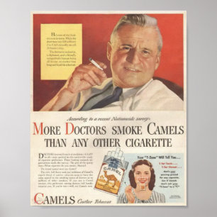 POSTER DOUTORES SMOKE CAMEL