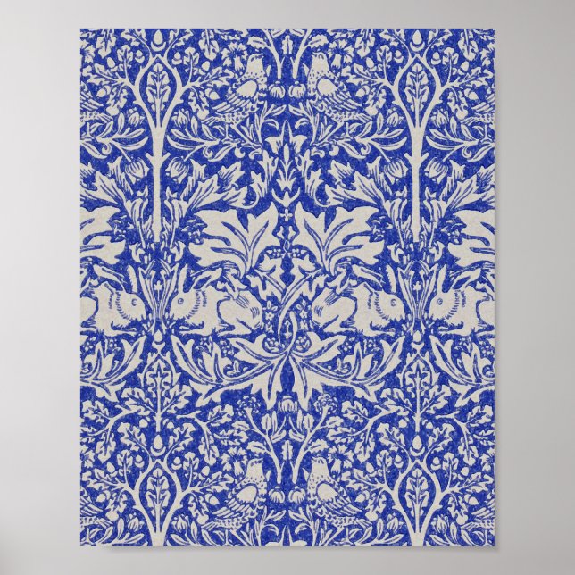 Poster Dove e Coelho, William Morris (Frente)