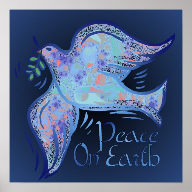 Pôster Dove of Peace Midnight Print (Frente)