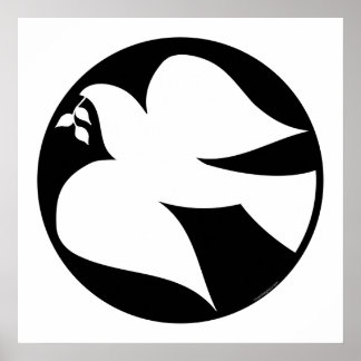 Poster Dove of Peace Sign