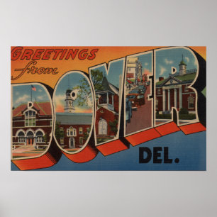 Pôster Dover, DelawareLarge - Letra ScenesDover, DE
