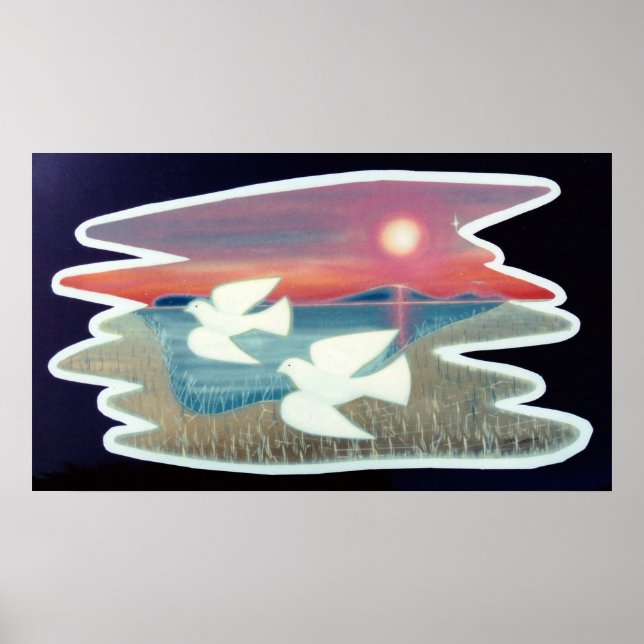 Poster Dovs em Voo (Frente)