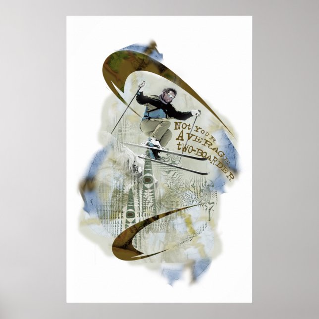 Poster Down Hill Skier (Frente)