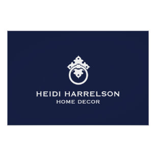 Pôster Download do logotipo azul/branco do Knocker da por