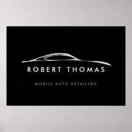 Poster Download do logotipo Black Auto Detail/Repair