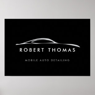 Poster Download do logotipo Black Auto Detail/Repair