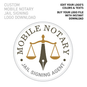 Poster Download do Logotipo Personalizado Mobile Notary K