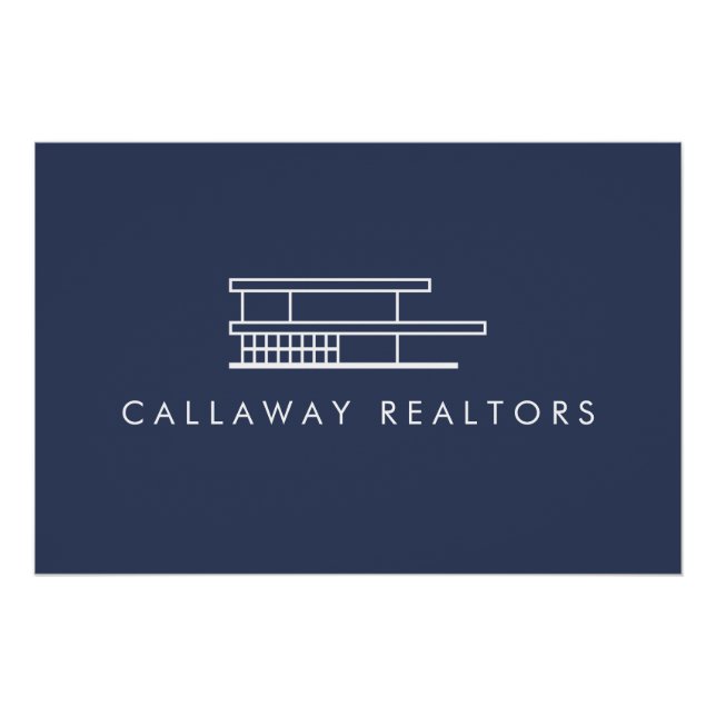 Pôster Download do logotipo simples do Marinho doméstico  (Frente)