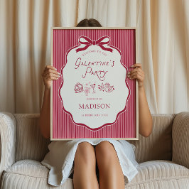 Poster Download Galentine's do Arco de Cereja Bem-vindo