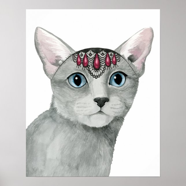 Poster Downton Cat | Bejeweled (Frente)