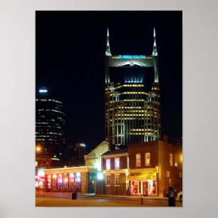 Pôster Downtown Nashville Night