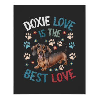Pôster Doxie Love É O Melhor Amor