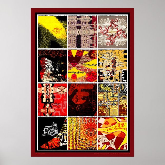 Poster Doze Mistérios Ortográficos de az-Akordalkiermat (Frente)