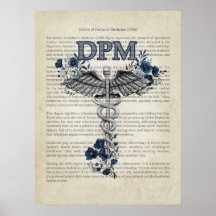 DPM Caduceus Doutor em Medicina Podiatária
