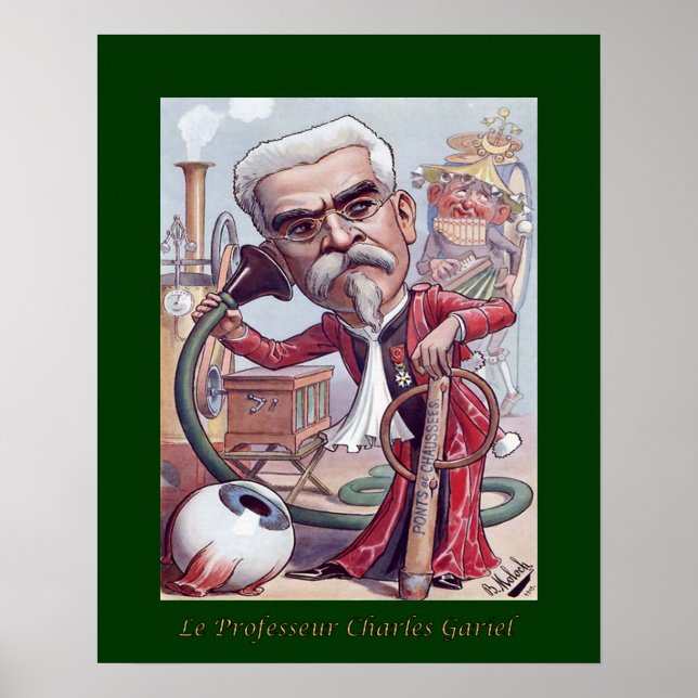 Pôster Dr. Charles Gariel ~ Oftalmologista/Audiologista~ (Frente)