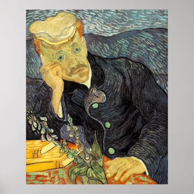 Poster Dr. Gachet - Van Gogh - c1890 (Frente)