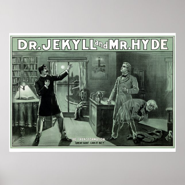 Poster Dr. Jekyll e Hyde 1880 (Frente)
