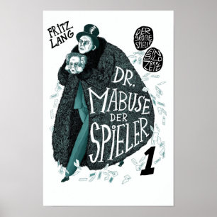 Poster Dr Mabuse der Spieler 1922 Filme Clássico