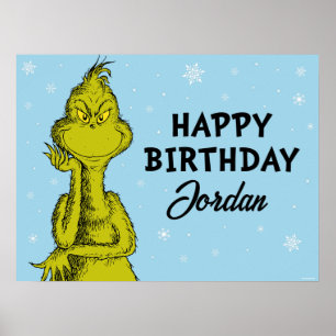 Poster Dr. Seuss Aniversário de Inverno do Grinch