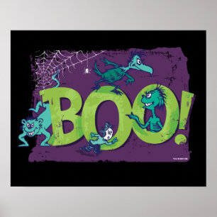 Poster Dr. Seuss BOO! Gráfico de Halloween