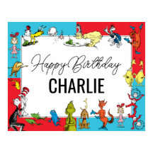 Dr. Seuss - Caracteres | ANIVERSÁRIO DE CRIANÇA