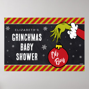 Poster Dr. Seuss Chuvinha de Bebê Oh Boy Grinch
