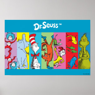 Poster Dr. Seuss Fatia de Personagem