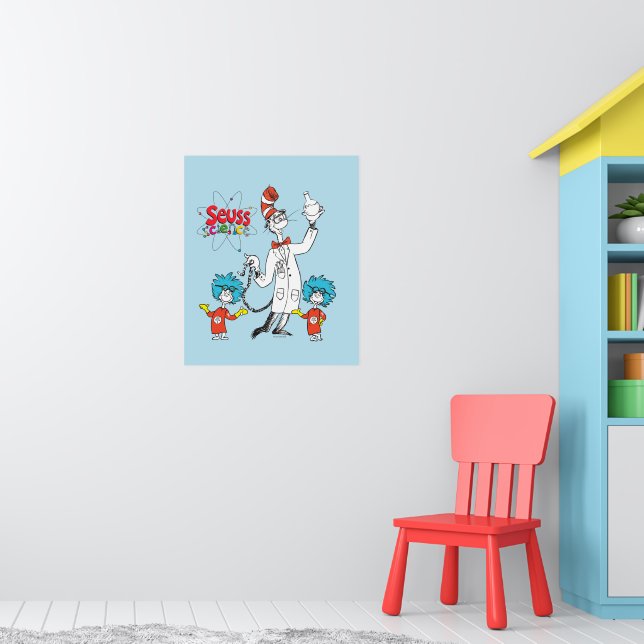 Poster Dr. Seuss | Gato na Ciência do Hat Seuss (Berçário 1)