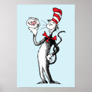 Poster Dr. Seuss Gato no Chapéu & Krinklebine