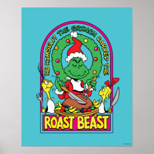 Poster Dr. Seuss Gráfico do Fera Assada