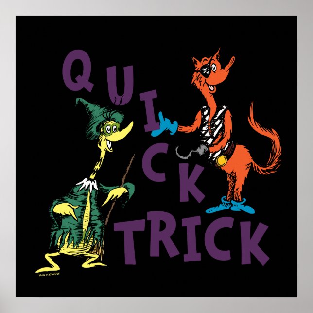Poster Dr. Seuss | Gráfico do Quick Trick Halloween (Frente)