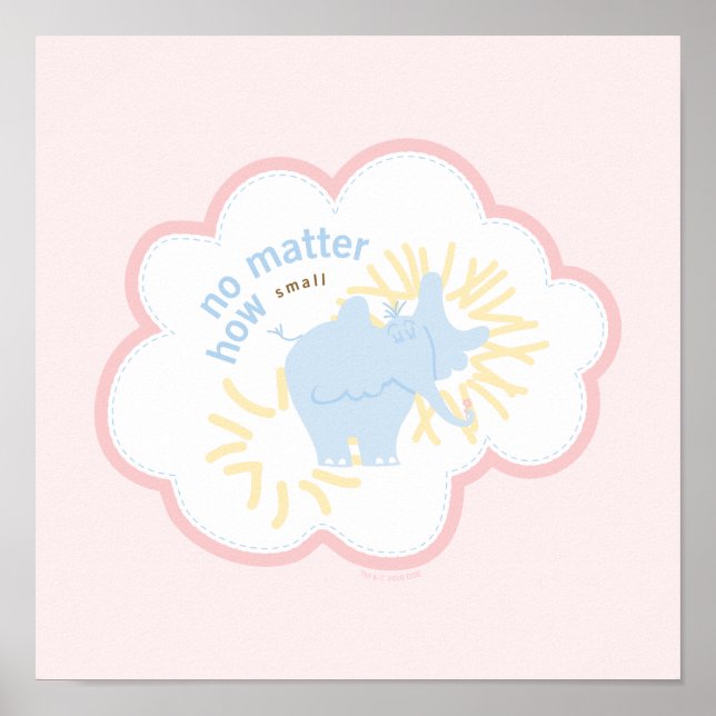 Poster Dr. Seuss Horton | Por Mais Pequeno Que Seja (Frente)