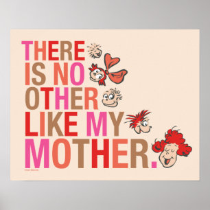 Poster Dr. Seuss   Não Há Outra Igual à Minha Mãe