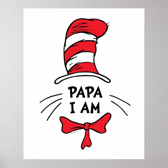 Poster Dr. Seuss | O Gato no Chapéu - Papa I (Frente)