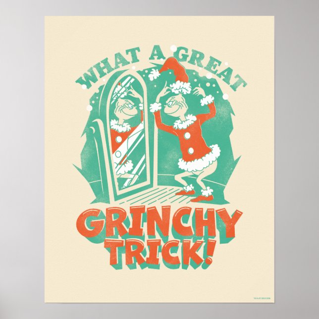 Poster Dr. Seuss | Que Grande Truque Grinchy! (Frente)