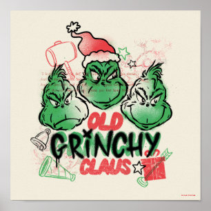 Poster Dr. Seuss Velho Grinch Claus
