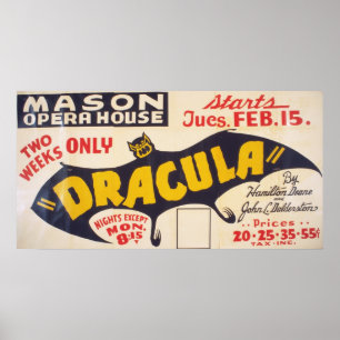 Pôster Dracula por Hamilton Deane