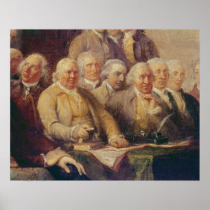 Poster Drafting the Declaration of Independence