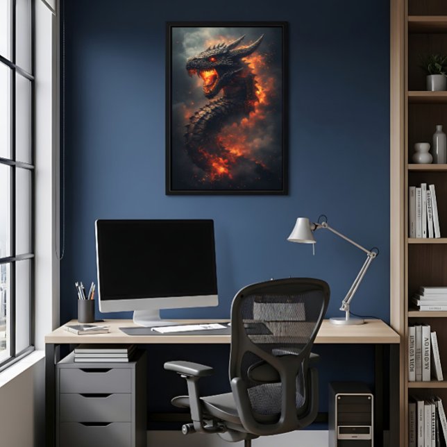 Poster Dragão Antigo das Chamas Infernais (Criador carregado)
