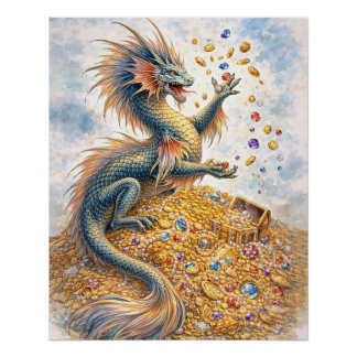 Pôster Dragão Aquático
