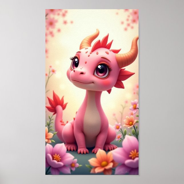 Poster Dragão Bebê (Frente)