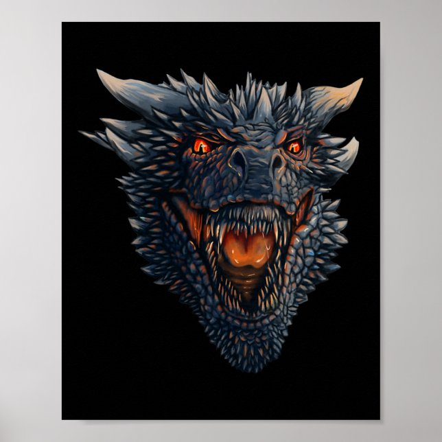 Poster Dragão Cabeça Prestes A Explodir Incêndios (Frente)