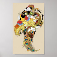 Dragão chinês e fênix