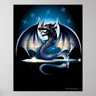 Poster Dragão com espada