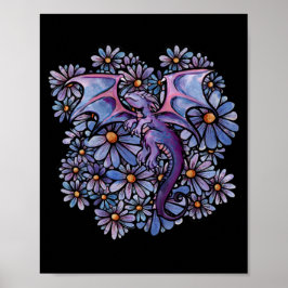 Poster Dragão das Flores de Margarida Roxo